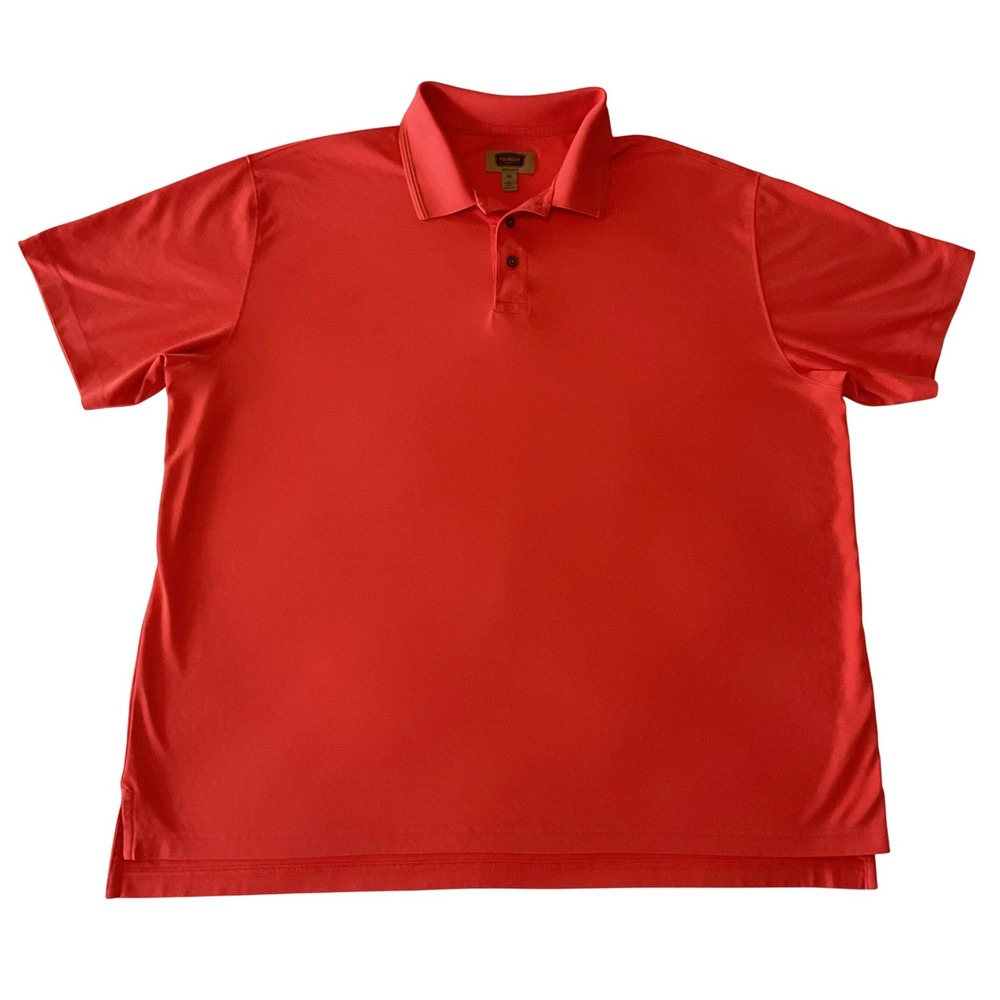 The Foundry Supply Co Mens 2XL Orange Quick-Dri Pima Cotton Blend Polo Shirt‎